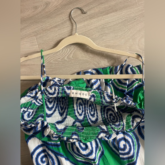 RHODE Alby Midi Dress in Lagoon Size XS/S - Picture 11 of 11